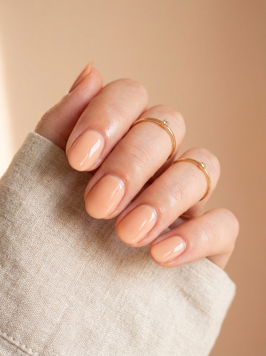Peach Gloss Nails – gepflegte Nagelidee 2026